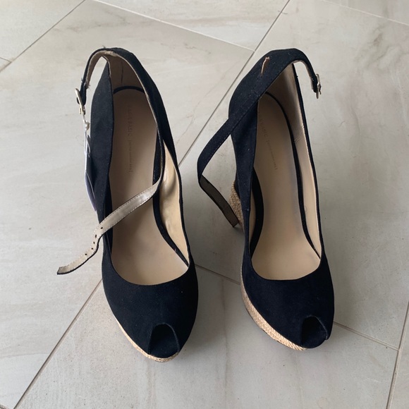 Zara open toe wedge platform shoe size 9 - Picture 5 of 5